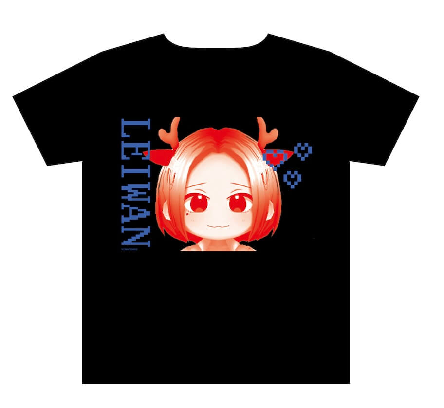 【レイワンメタバース　第1弾 】LEIWANアバター記念 Tシャツ　　　　　　（ 渋谷龍華 Type B）